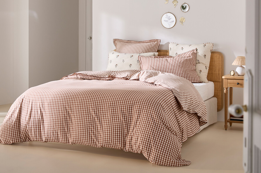 © La Redoute Interieurs : housse de couette coton seersucker, Cottage